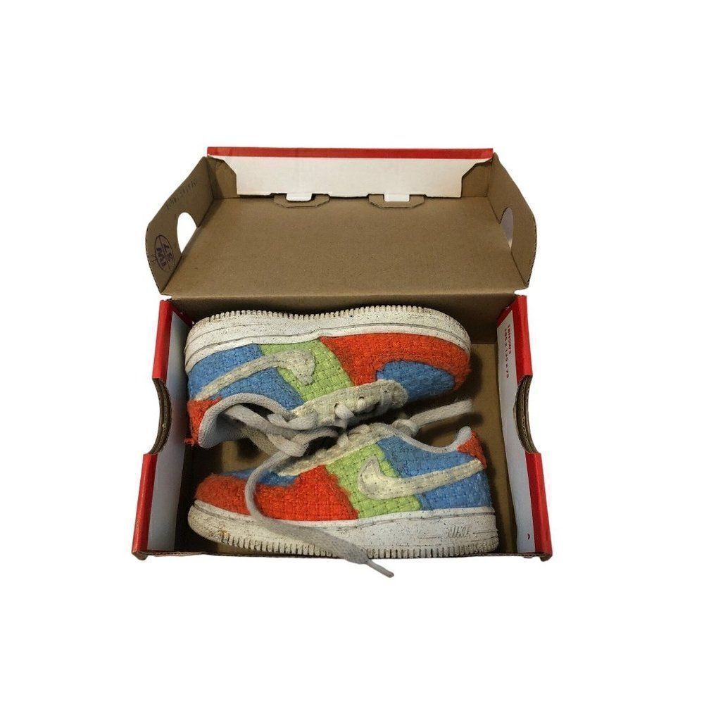 Nike Air Force 1 Low LV8 Next Nature Hemp MultiColor Size 8 Toddler